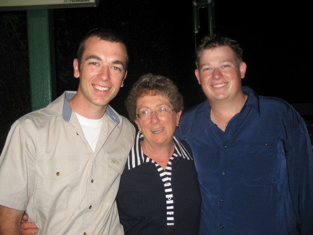 Mum's 50th - Brother, Mum, Me