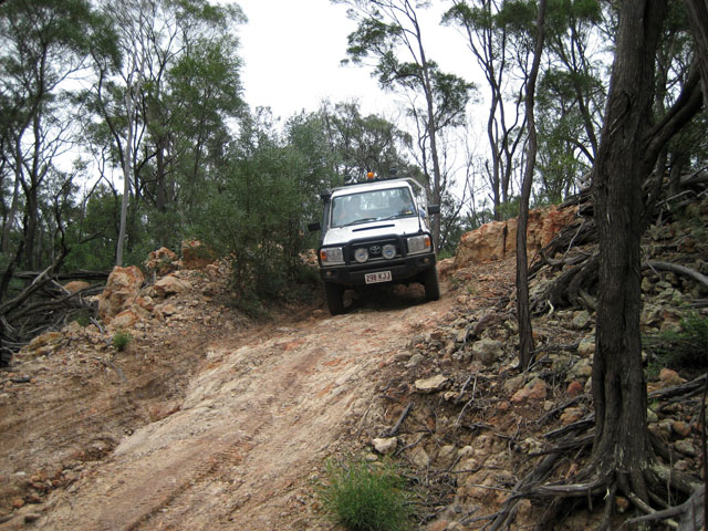 Me 4WD'ing down a steep hill
