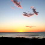 My first sunset over the ocean